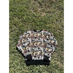 VTG Bellagio Abstract Cosby Crewneck Sweater Men's XL
